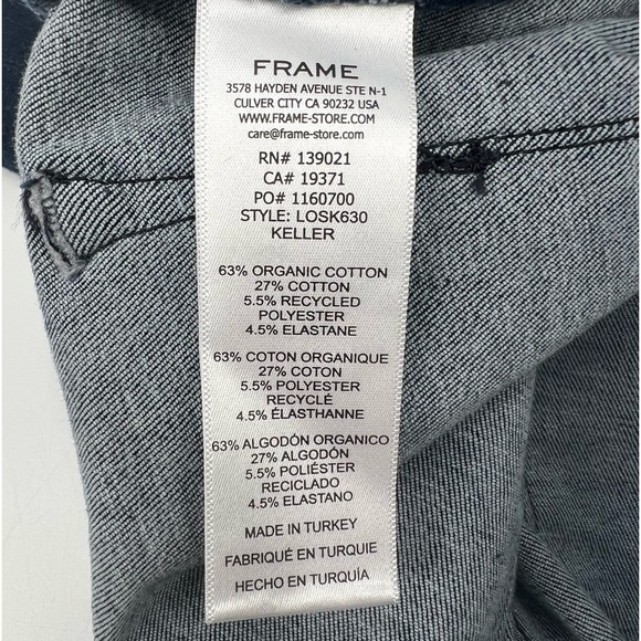 NWT Frame Denim Le One Skinny Mid Rise Skinny Fit Stretch Jeans Size 2 Women's - Picture 7 of 8